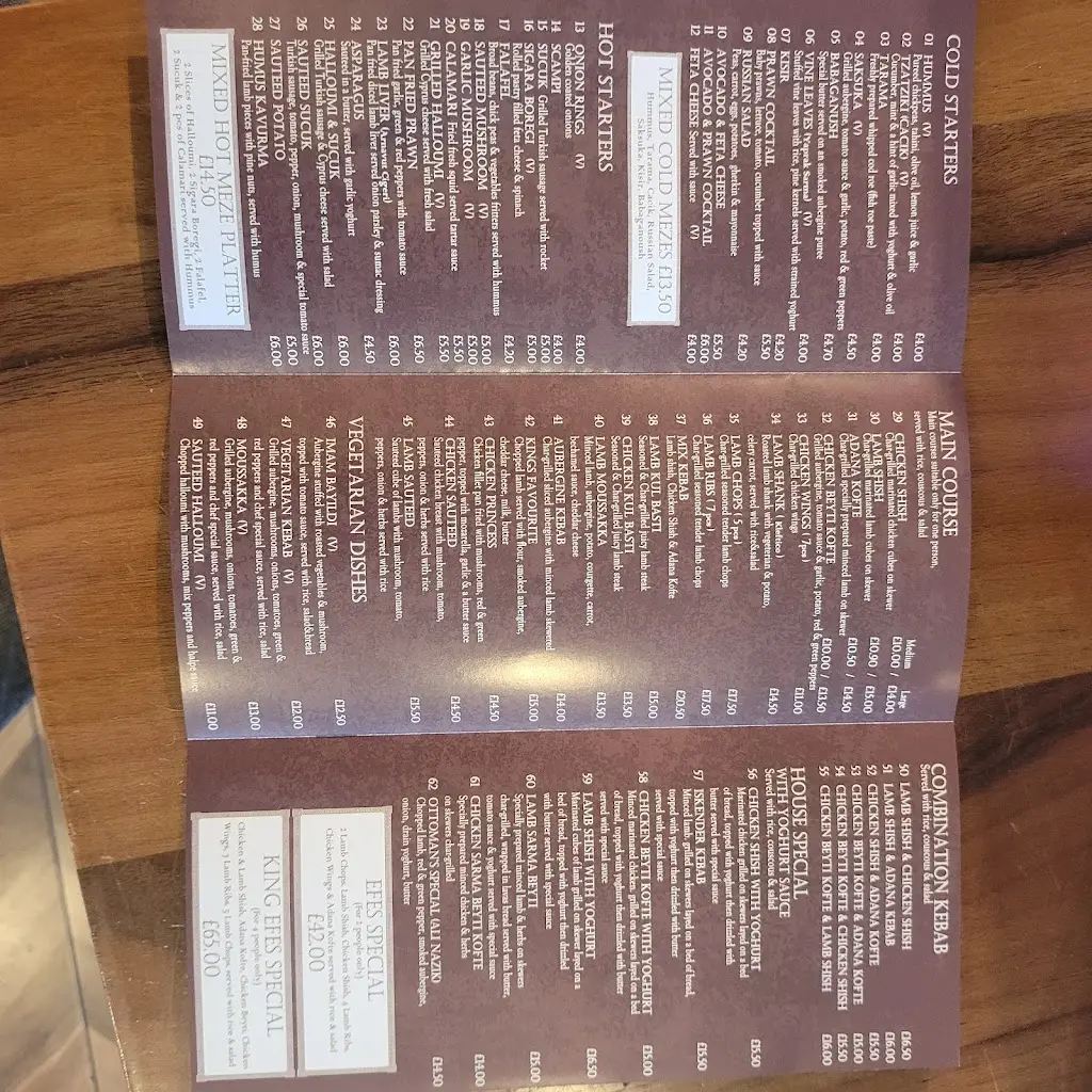 Menu_Efes BBQ_Dunstable_image_1