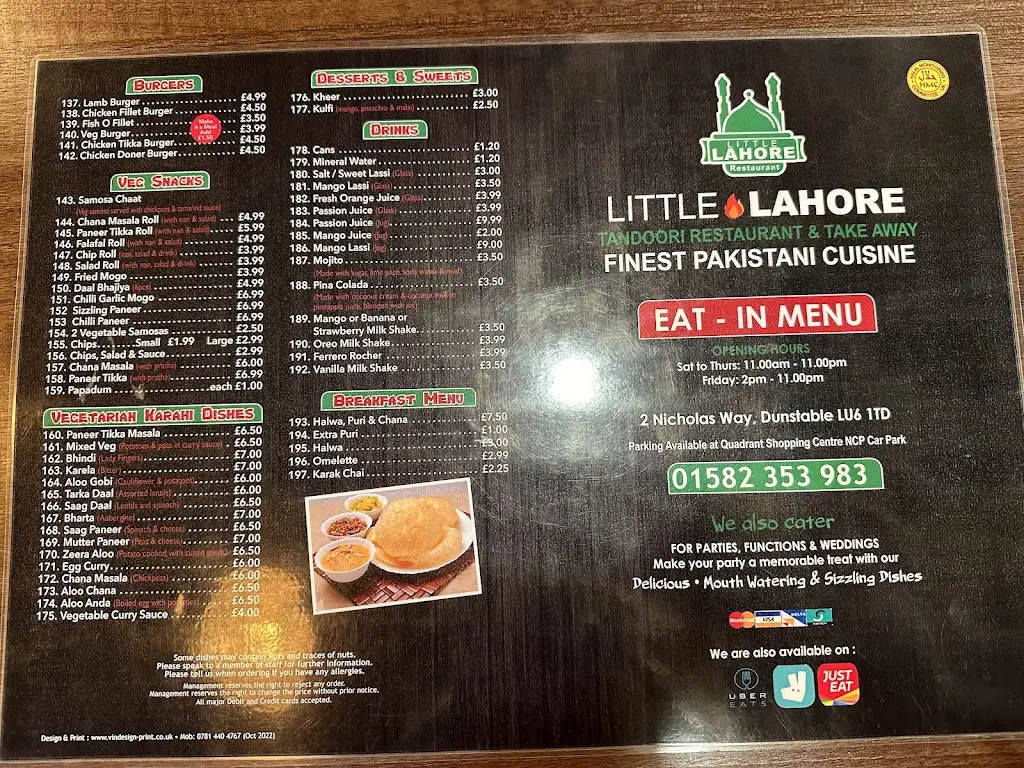 Menu_Little Lahore_Dunstable_image_4