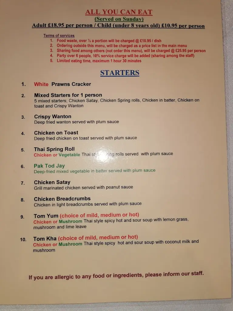 Menu_Lumpini Thai Restaurant (Dunstable)_Dunstable_imagen_2