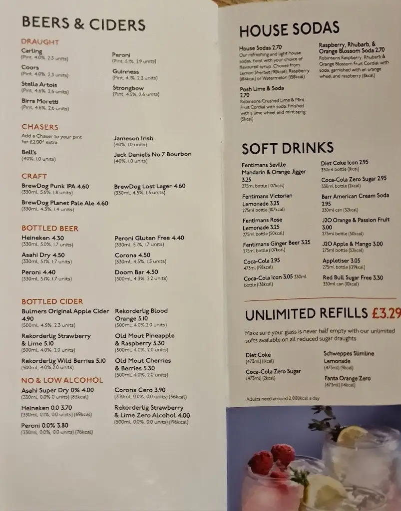 Menu_Halfway House Beefeater_Dunstable_image_3