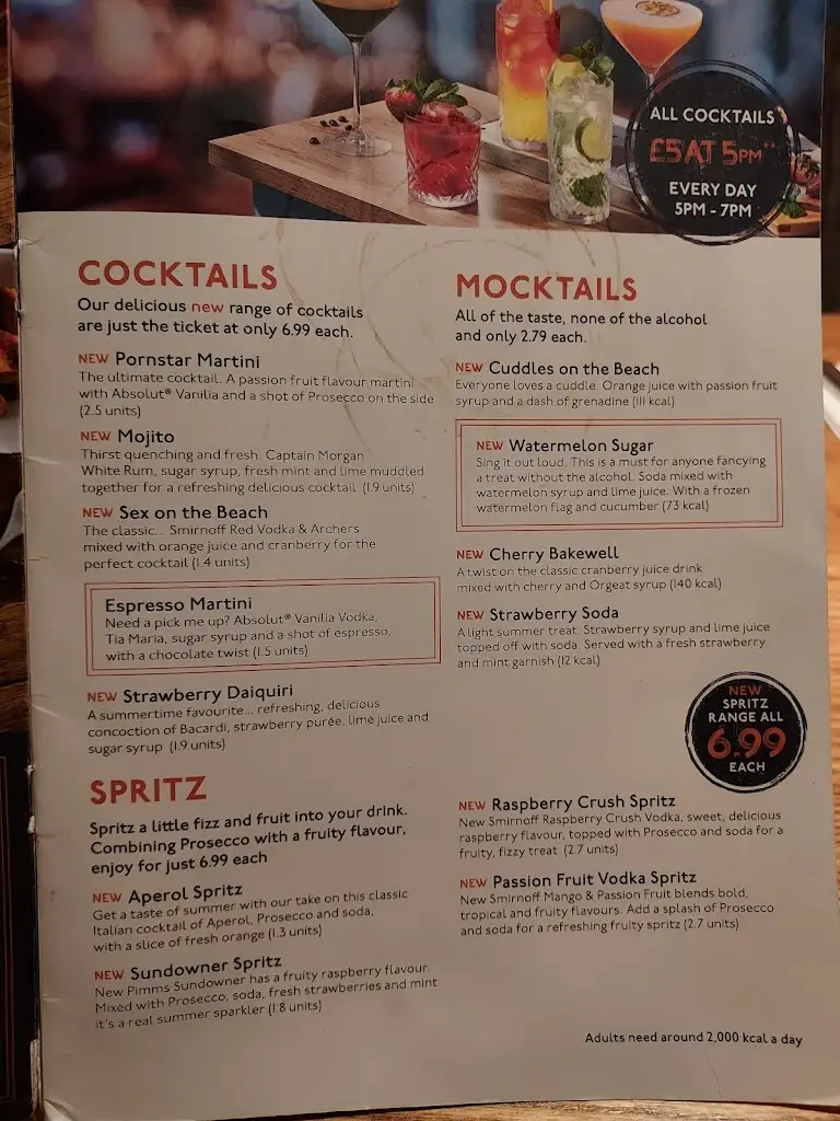 Menu_Halfway House Beefeater_Dunstable_image_4