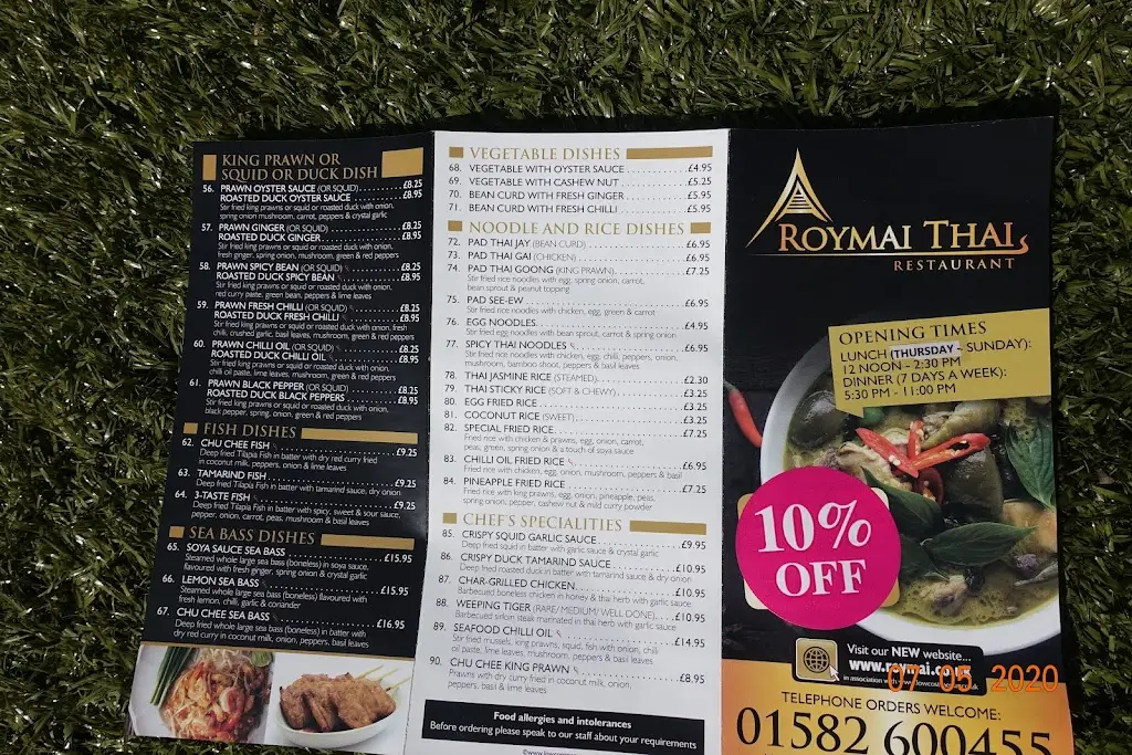 Menu_Roymai Thai Restaurant_Dunstable_image_2