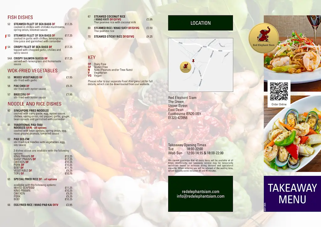 Menu_Red Elephant Siam, Thai restaurant, East Dean_East Dean_image_4