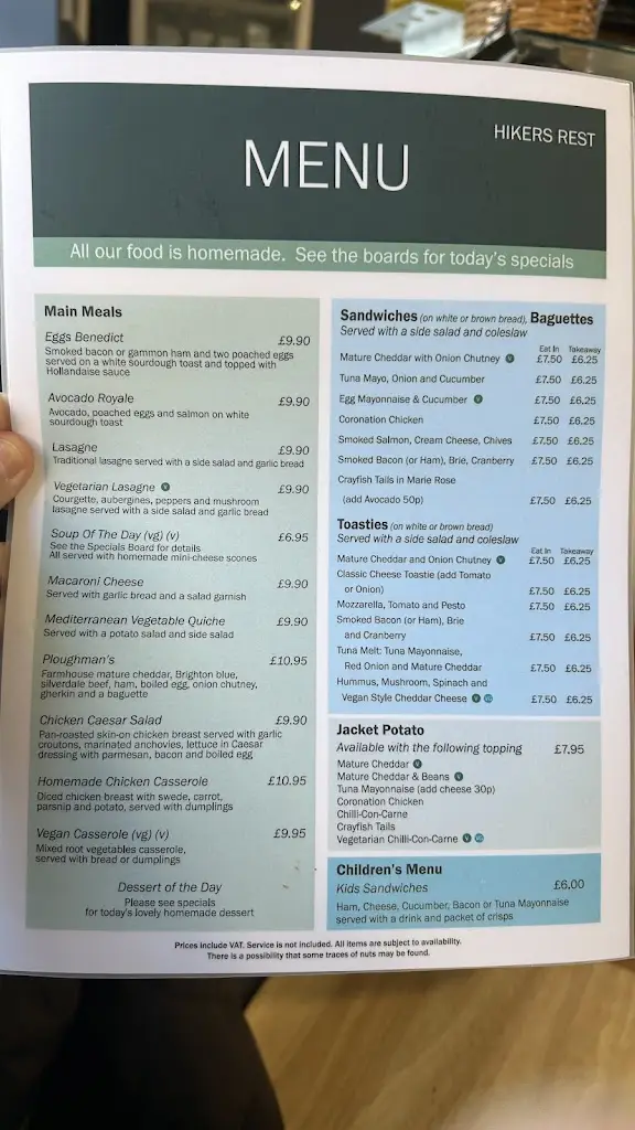 Menu_Hikers Rest_East Dean_image_1