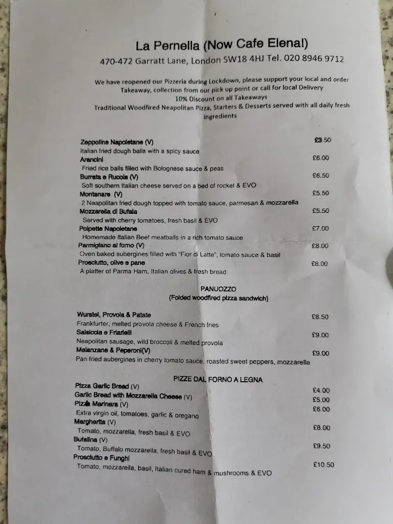 Menu_La Pernella_Earlsfield_image_2