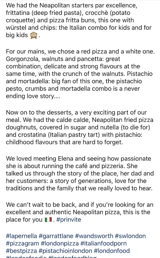 Menu_La Pernella_Earlsfield_image_4