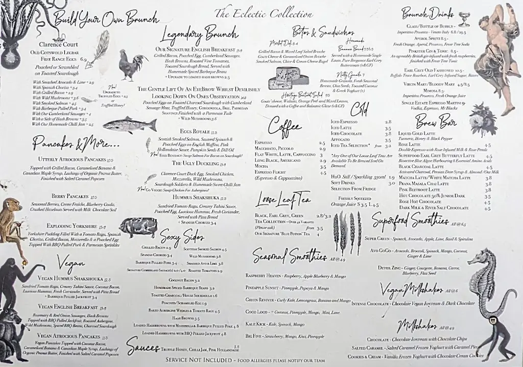 Menu_The Eclectic Collection_Earlsfield_image_1