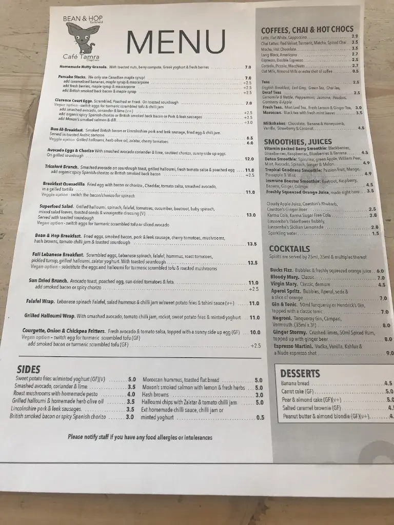 Menu_Cafe Tamra Earlsfield_Earlsfield_image_4