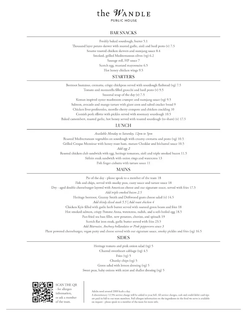 Menu_The Wandle_Earlsfield_image_1