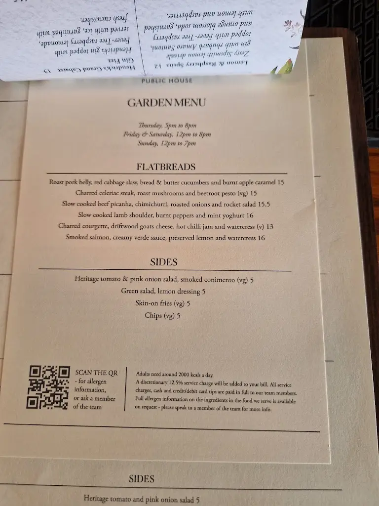 Menu_The Wandle_Earlsfield_image_3