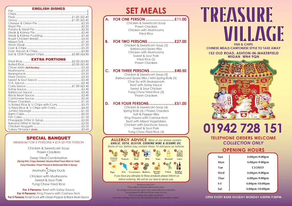 Menu_Treasure Village_Ashton in Makerfield_image_2
