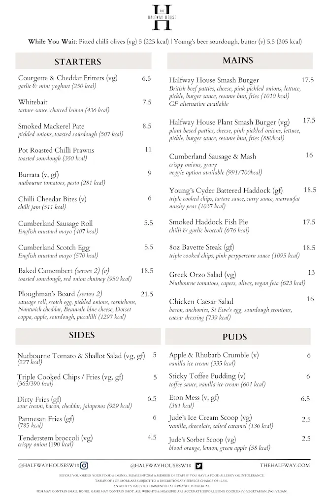 Menu_Halfway House_Earlsfield_image_1