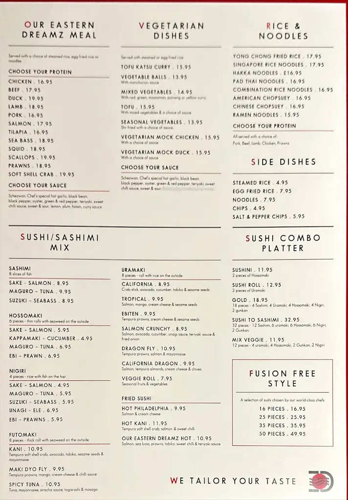 Menu_Our Eastern Dreamz Restaurant_East Markham_image_3