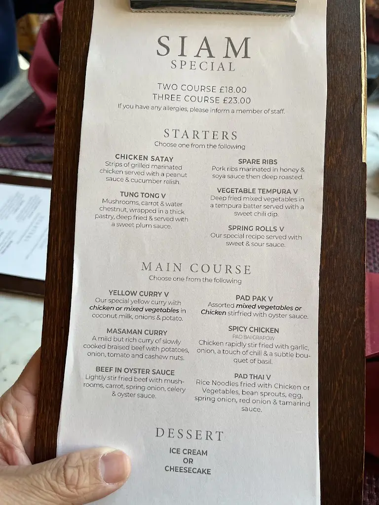 Menu_Star of Siam at The Highfield Hotel_East Rainton_image_4