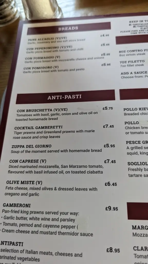 Menu_The Godfather Italian Restaurant_East Rainton_immagine_1