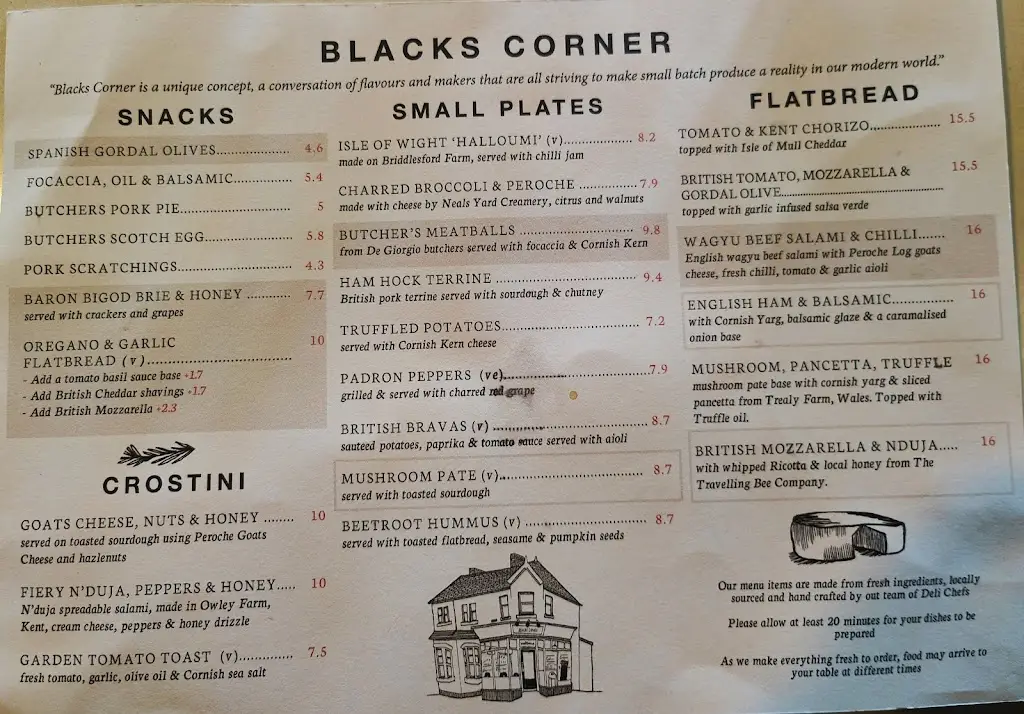 Menu_Blacks Corner_East Boldon_immagine_2