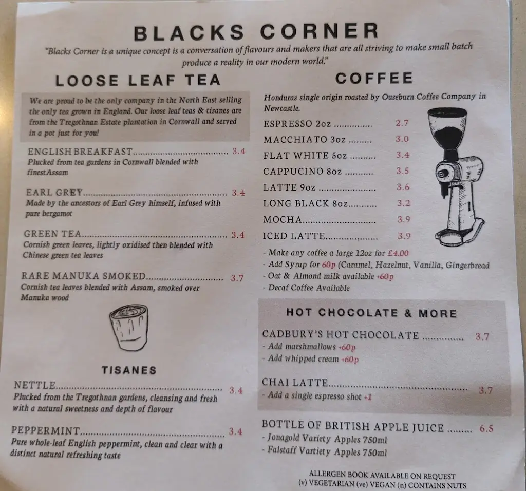 Menu_Blacks Corner_East Boldon_immagine_4