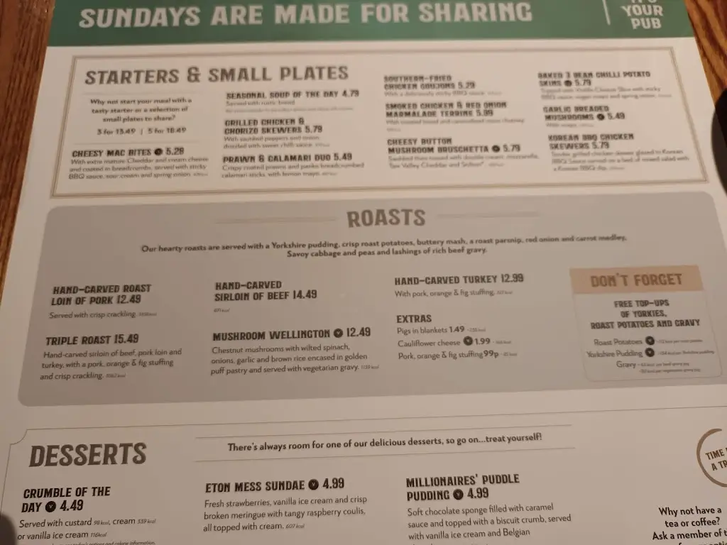 Menu_Grey Horse East Boldon_East Boldon_immagine_2