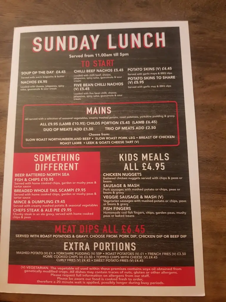 Menu_Beggar's Bridge - Pub & Kitchen_East Boldon_image_1