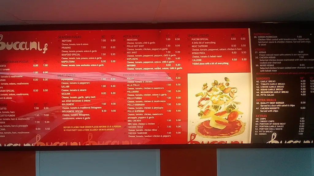 Menu_Puccini's_East Boldon_image_2