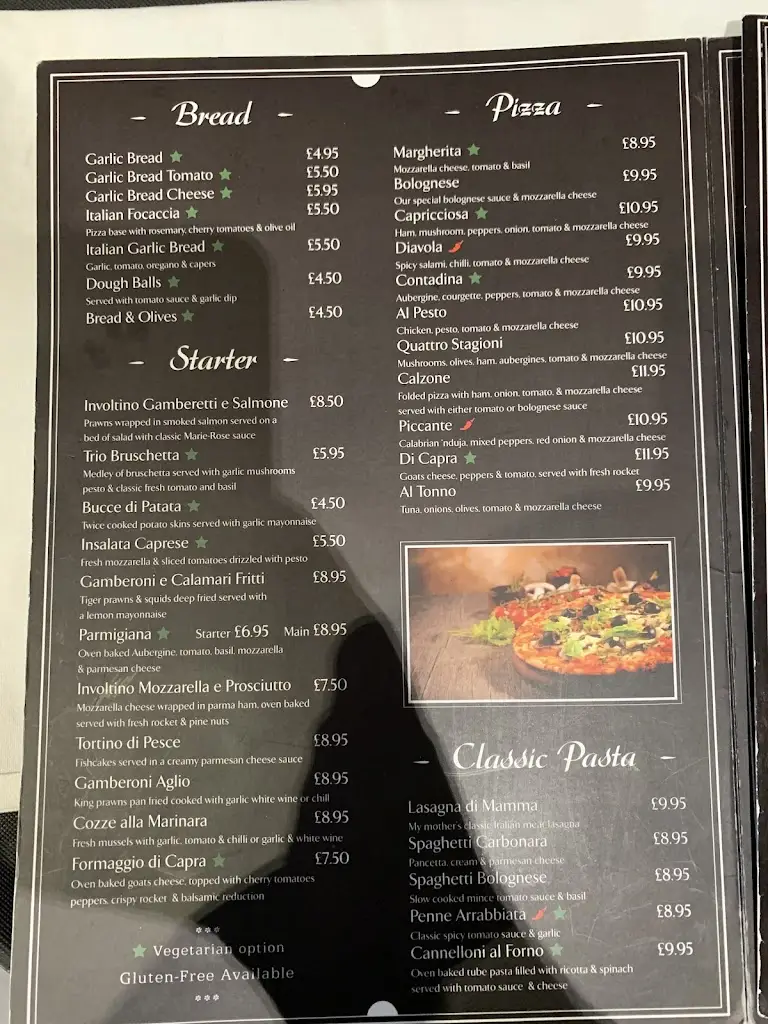 Menu_Volare Ristorante Italiano Boldon_East Boldon_image_1