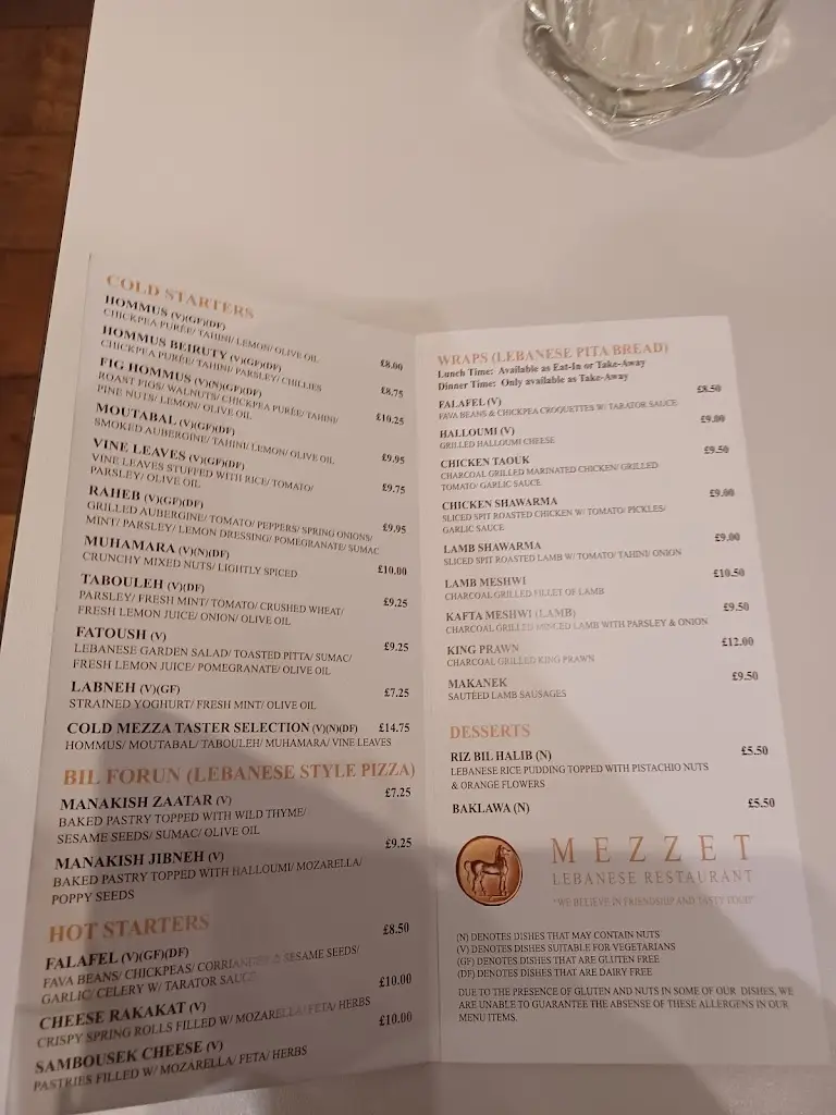 Menu_Mezzet Restaurant_East Molesey_image_4