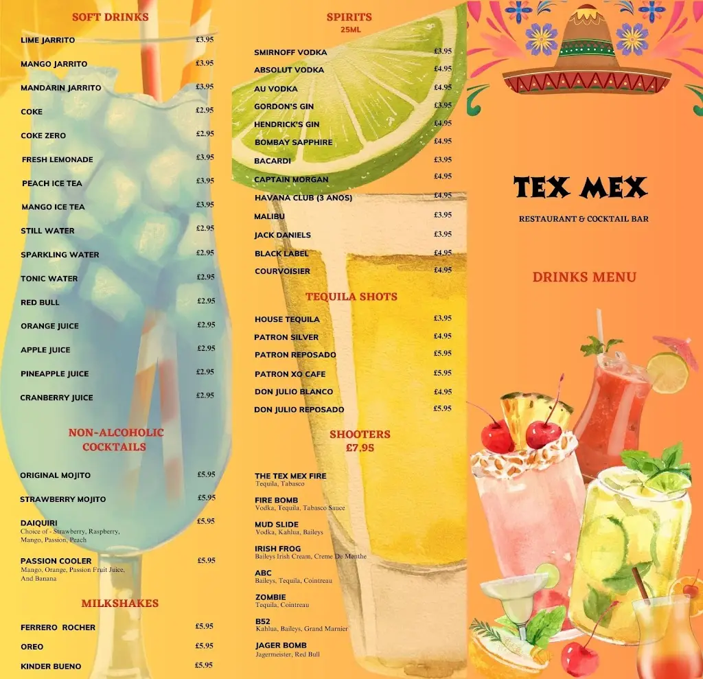 Menu_Tex Mex Restaurant & Cocktail Bar_East Molesey_image_2