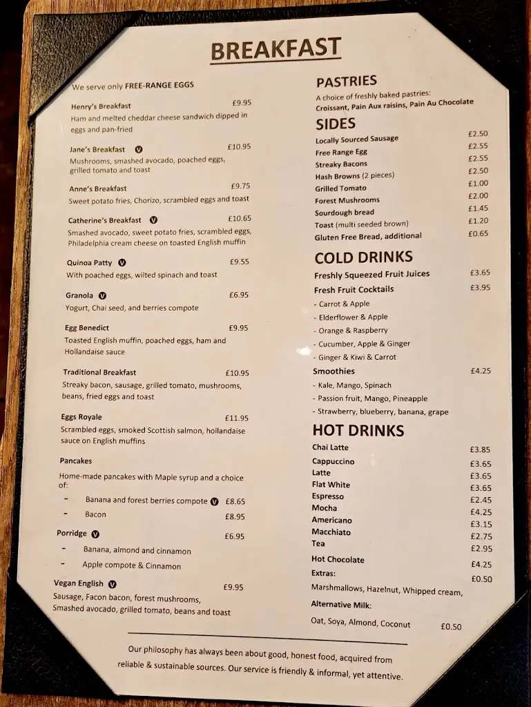 Menu_Henry's Kitchen_East Molesey_image_1