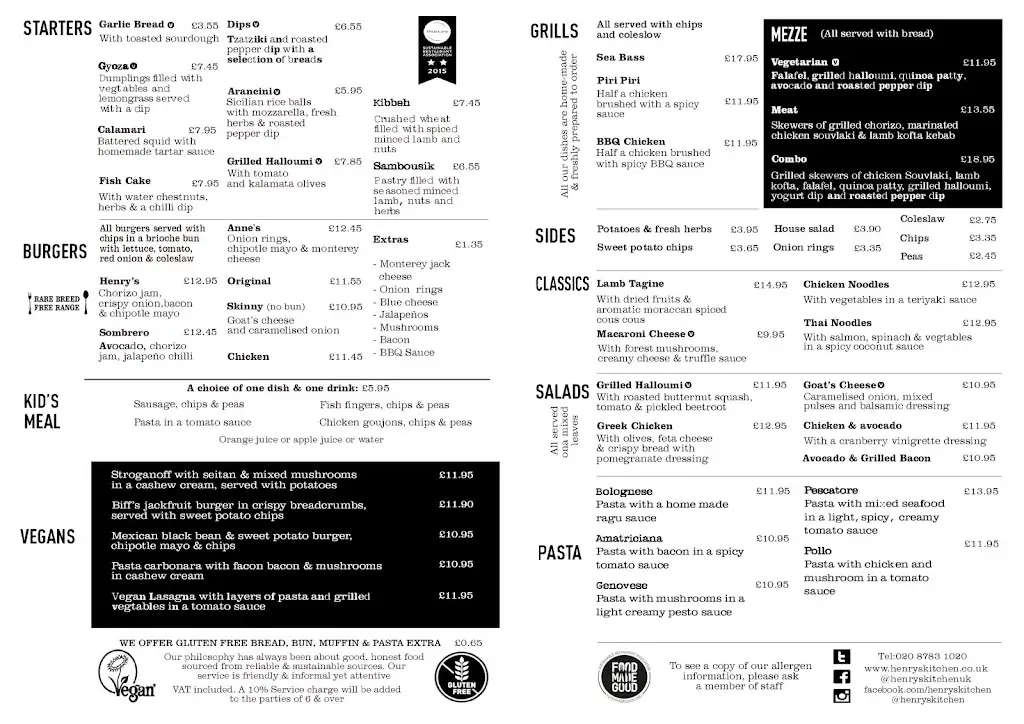 Menu_Henry's Kitchen_East Molesey_image_3