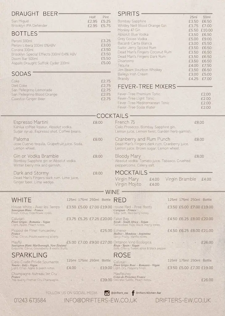 Menu_Drifters - East Wittering_East Wittering_image_1