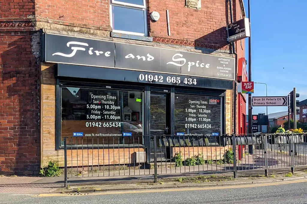 Fire and Spice Wigan restaurant in Ashton in Makerfield