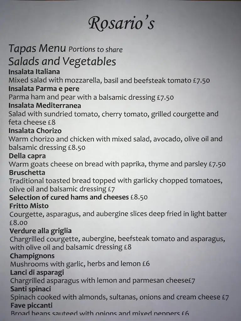 Menu_Rosario’s_East Wittering_image_1