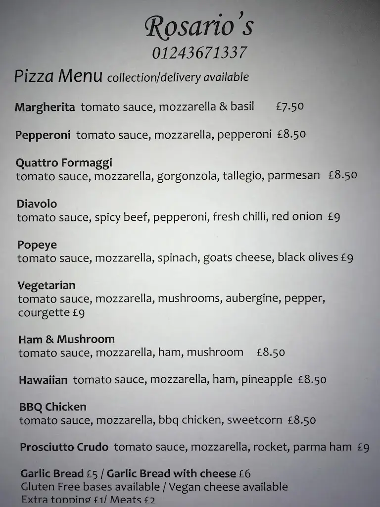 Menu_Rosario’s_East Wittering_image_3