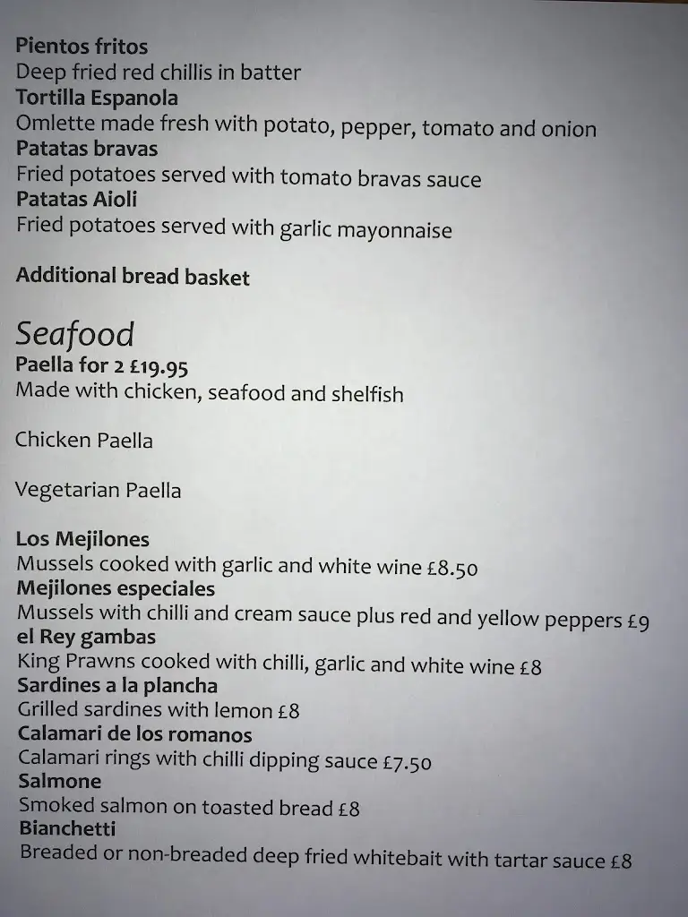 Menu_Rosario’s_East Wittering_image_4