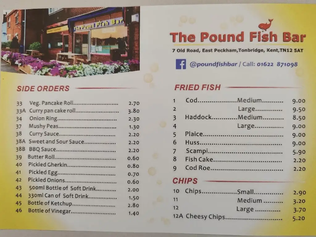 Menu_Pound Fish Bar_East Peckham_image_1