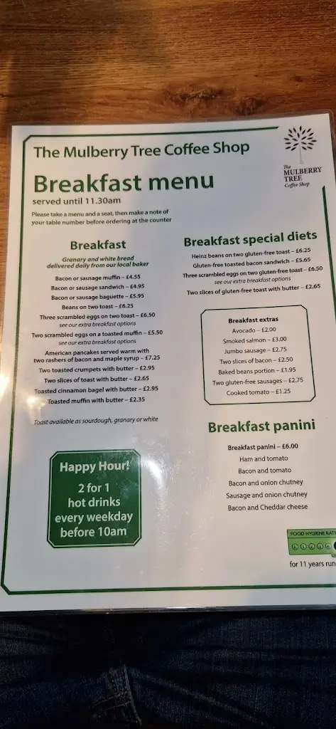 Menu_The Mulberry Tree Coffee Shop_East Peckham_image_2