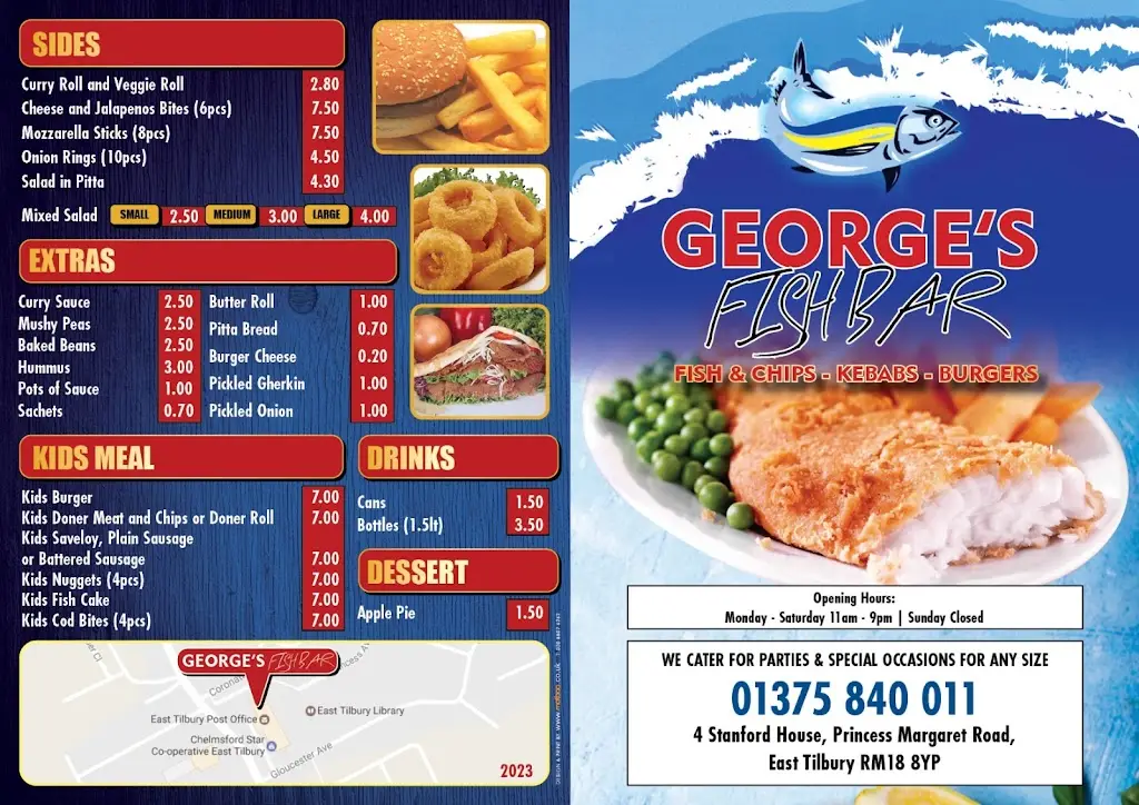 Menu_George's Fish Bar_East Tilbury_image_3