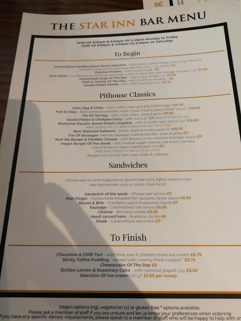 Menu_THE STAR - West Leake_East Leake_image_2