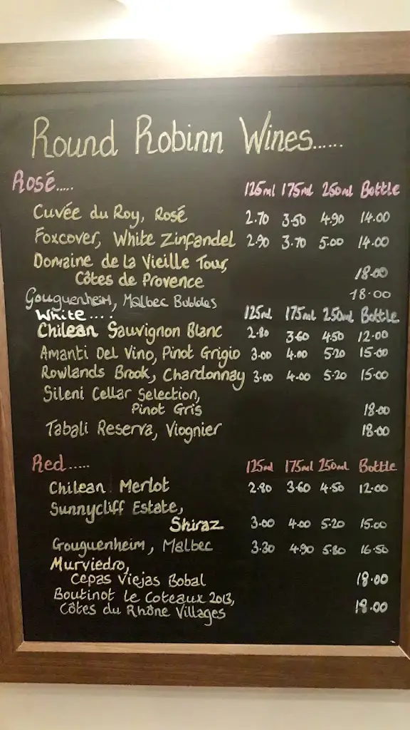 Menu_The Round RobINN_East Leake_image_2