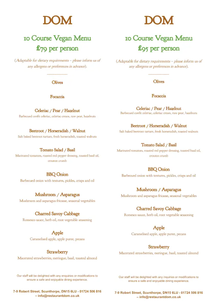 Menü_Restaurant DOM_Eastoft_Bild_1