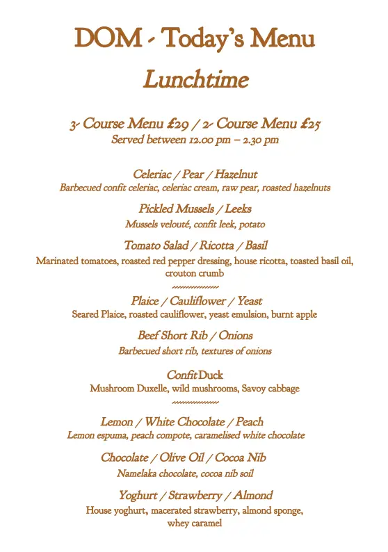 Menü_Restaurant DOM_Eastoft_Bild_4