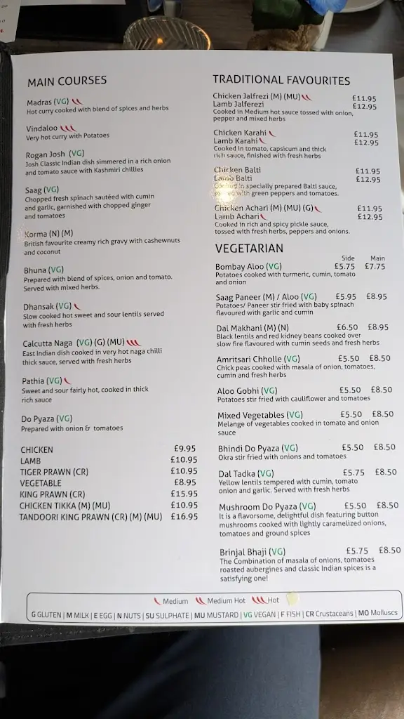 Menu_Yasmin Indian Restaurant_East Horsley_image_1