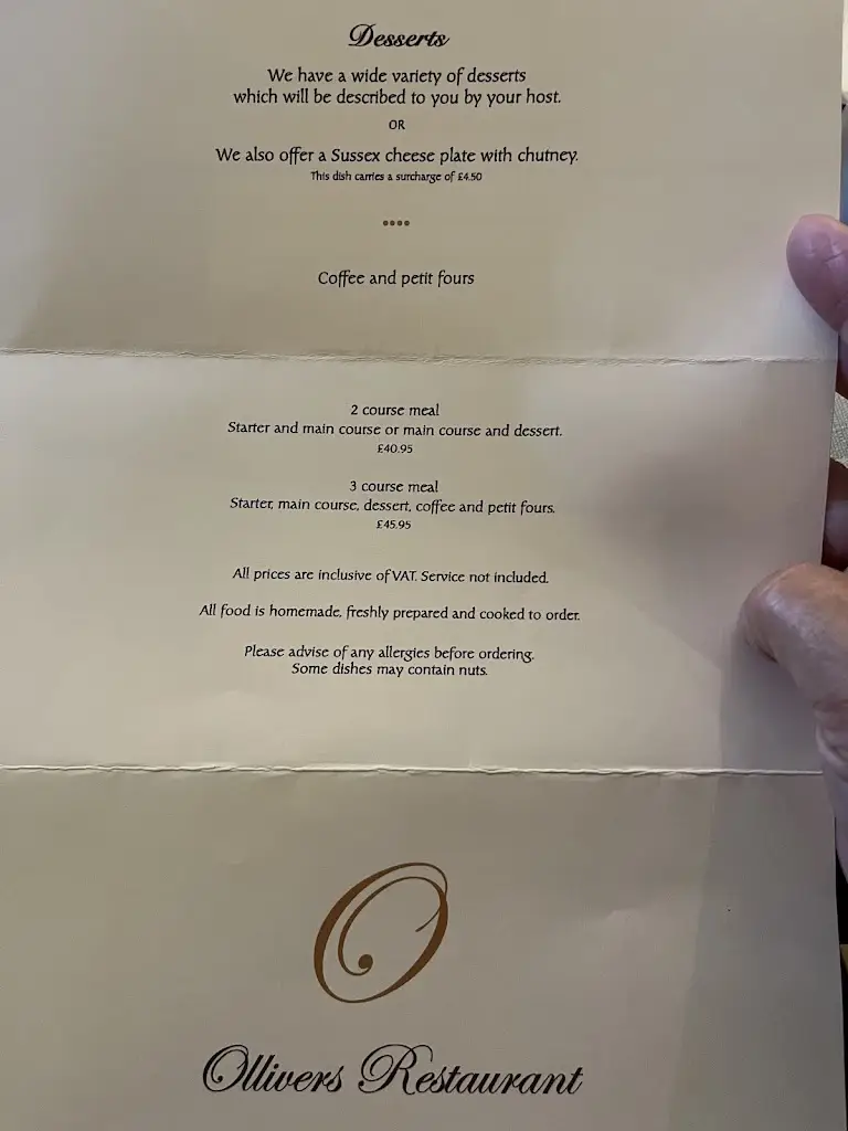 Menu_Olliver's Restaurant_East Sussex_immagine_2
