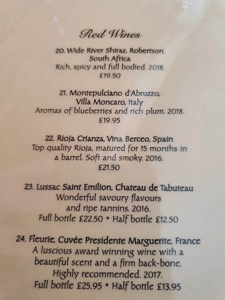 Menu_Olliver's Restaurant_East Sussex_immagine_3