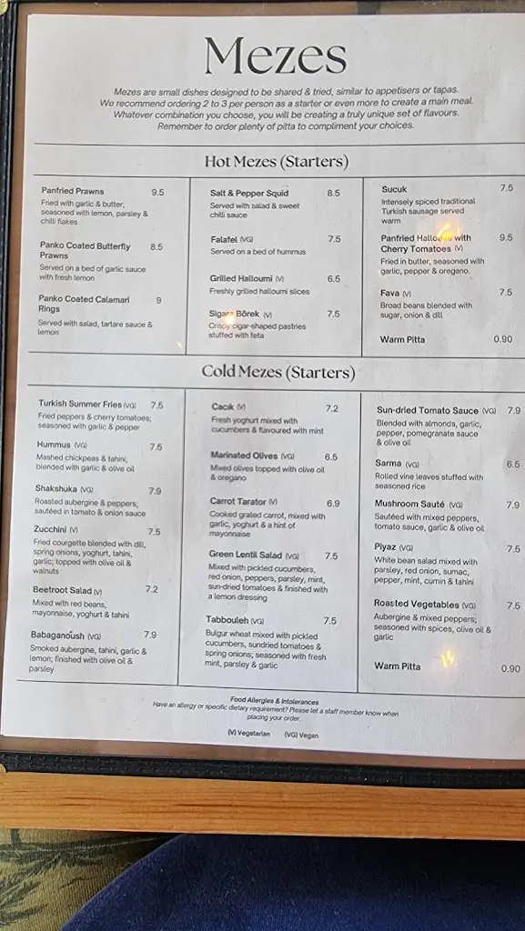Menü_Yaaze Bistro Cafe & Meze Bar_East Sussex_Bild_2