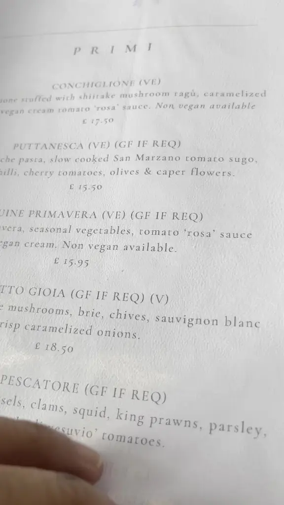 Menü_La Bella Vista_East Sussex_Bild_4