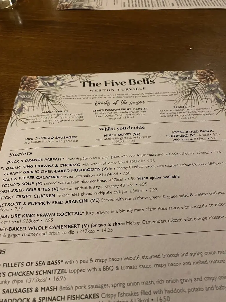 Menu_The Five Bells_Aston Clinton_image_3