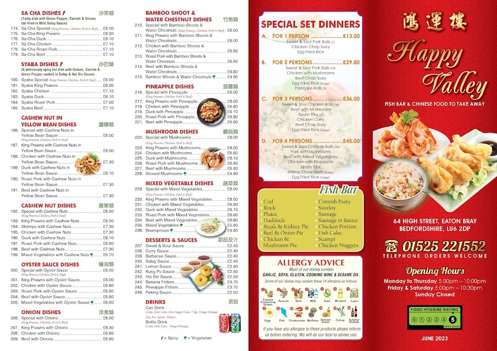 Menu_Happy Valley_Eaton Bray_immagine_2