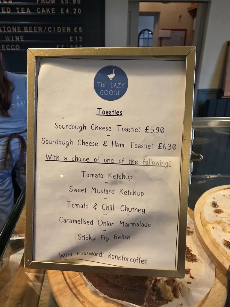 Menu_The Lazy Goose - Coffee House & Bedrooms_Eastington_image_1