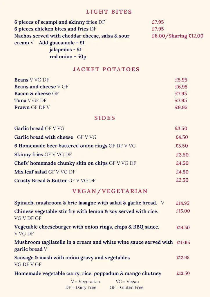 Menu_The Five Bells, Eastry_Eastry_image_2